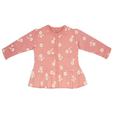 Top - Girls - Bottom Frill - Daisy Print