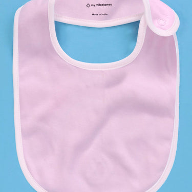 Bibs - Value Set 3 pcs - Girls - Baby Pink/Aqua/White - MyMilestones 