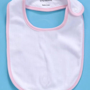 Bibs - Value Set 3 pcs - Girls - Baby Pink/Aqua/White - MyMilestones 