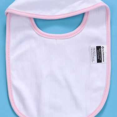 Bibs - Value Set 3 pcs - Girls - Baby Pink/Aqua/White - MyMilestones 