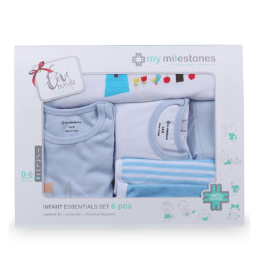 Infant Essentials Gift Set A - 6pcs - Blue - MyMilestones 