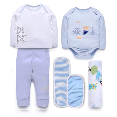 Infant Essentials Gift Set A - 6pcs - Blue - MyMilestones 