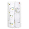 Muslin Swaddle - 2pc set - Apple/Forest Print - MyMilestones 