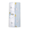 Muslin Swaddle - 2pc set - Cloud/Elephant Print - MyMilestones 