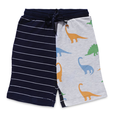 Shorts - Boys - Color Print Block - Navy