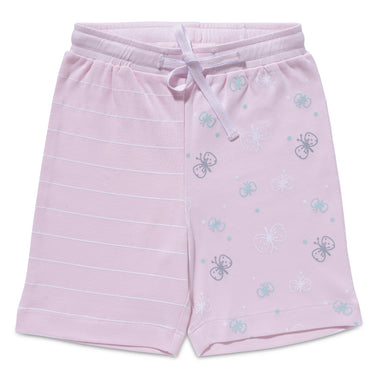 Shorts - Girls - Color Print Block - Pink