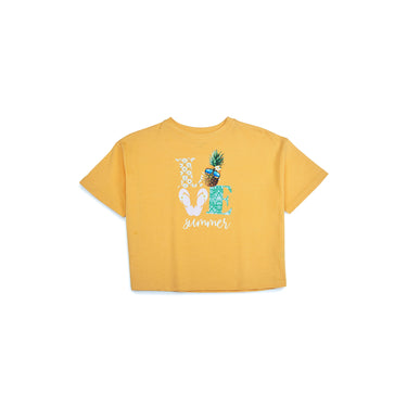 Drop Shoulder Tee - Buff Yellow