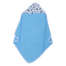 Baby Hooded Towel - Muslin Hood - Blue Solid - MyMilestones 