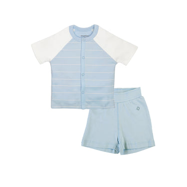 Top & Bottom Set - Raglan - Boys - Baby Blue