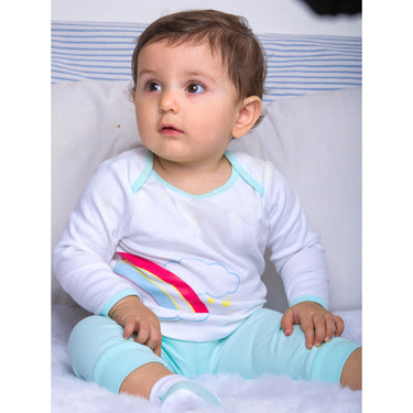 Infant Essentials Clothing Gift Set - 8pc - Full Sleeves - Girls - Aqua - MyMilestones 