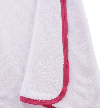 Infant Hooded Towel Wrap - Carnival Print White/Pink - MyMilestones 