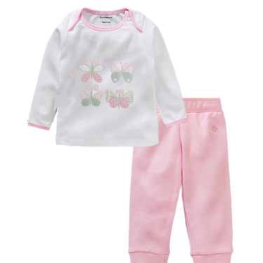 Baby Top And Bottom Set - Pink