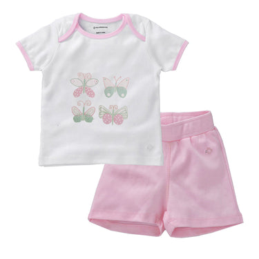 Baby Top And Bottom Set - Pink