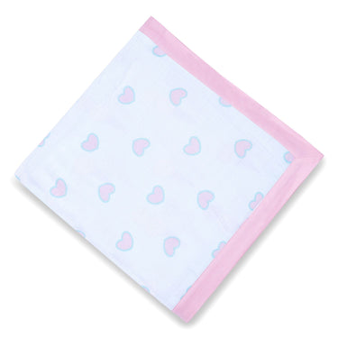 Muslin Blanket - 6 Layered - Heart/Ice-cream Print - MyMilestones 