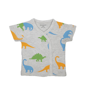 T-shirt Half Sleeves Boys 2pc Pack - Navy/Dino - MyMilestones 