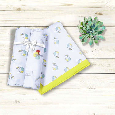 Muslin Blanket - 6 Layered - Apple/Forest Print - MyMilestones 