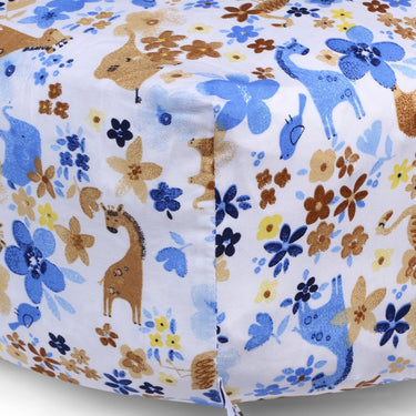 My Milestones Crib Sheet - Animal Garden - Blue - MyMilestones 