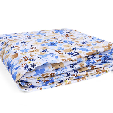 My Milestones Crib Sheet - Animal Garden - Blue - MyMilestones 