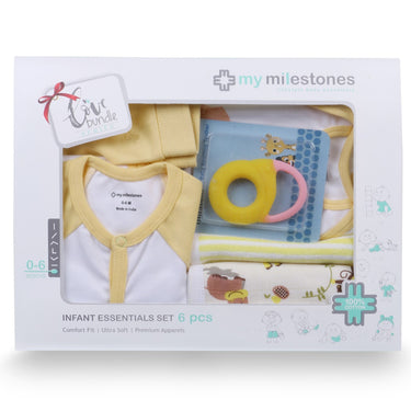 Infant Essentials Gift Set B - 6pcs - Yellow - MyMilestones 