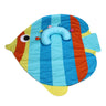 Tummy-time / Play-time Mat With Sensory Pillow - Rainbow Fish-Blue - MyMilestones 