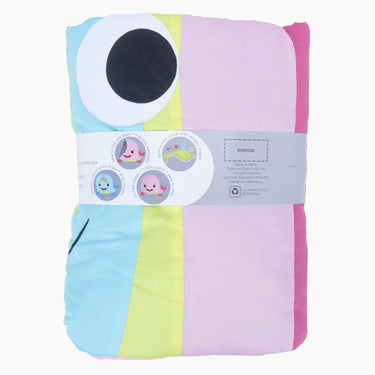 Tummy-time / Play-time Mat With Sensory Pillow - Rainbow Fish-Pink - MyMilestones 