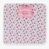 Nursery Quilted Play-time Mat With Pillow - Zoo Print- Pink - MyMilestones 