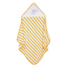 Baby Hooded Towel - Modern Stripes - Yellow/White - MyMilestones 