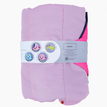 Tummy-time / Play-time Mat With Sensory Pillow - Whale Fish-Pink - MyMilestones 