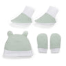 Accessories (Cap, Mittens, Booties) Value Set 3 pcs - Boys - Sage Green - MyMilestones 