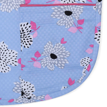 Nursing Apron - Floral Jacquard Blue - MyMilestones 