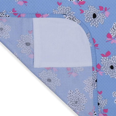 Nursing Apron - Floral Jacquard Blue - MyMilestones 