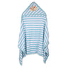 Hooded Towel Wrap - Aqua/White - MyMilestones 