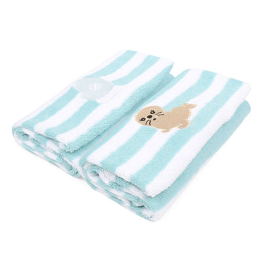 Hand Towel - Aqua/White - MyMilestones 