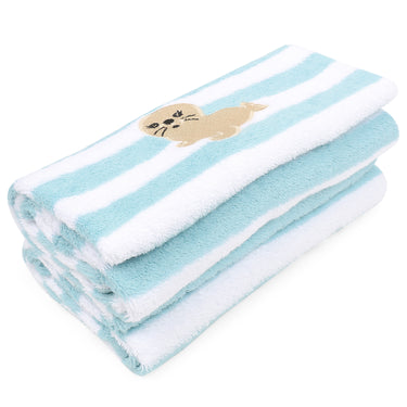 Hand Towel - Aqua/White - MyMilestones 