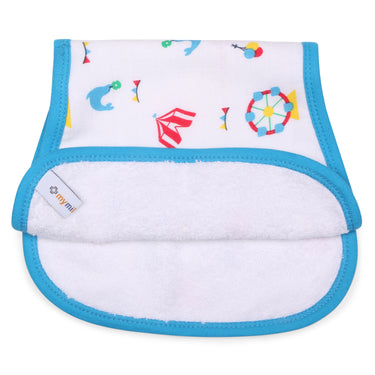 Luxe all-purpose Washcloths 2pc Set - Carnival Blue - MyMilestones 