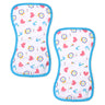 Luxe all-purpose Washcloths 2pc Set - Carnival Blue - MyMilestones 