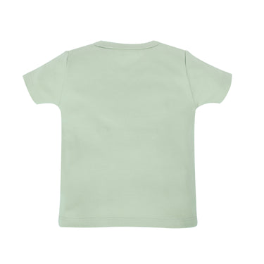 T-shirt Half Sleeves Boys White Apples / Sage Green -2Pc Pack - MyMilestones 