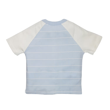 T-shirt Half Sleeves Boys 2pc Pack - White/Baby Blue - MyMilestones 