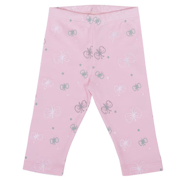 Leggings - Printed - Girls - Pink Butterfly