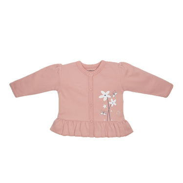 Top Full Sleeves Girls Peach/Aqua - 2pc Set - MyMilestones 