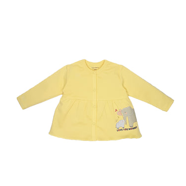 Top Full Sleeves Girls Yellow/Navy Blue - 2pc Set - MyMilestones 