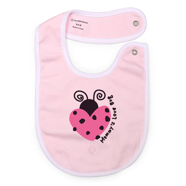 Bibs - Value Set 3 pcs - Girls - White/Pink/Navy Blue - MyMilestones 