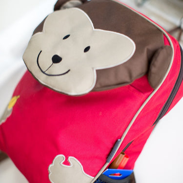 My Milestones PVC-FREE 3D Animal Series Kids/Toddlers Fun Backpack - Monkey.