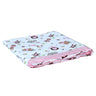 My Milestones Muslin Baby 2 Layered Blanket - Zoo Pink.