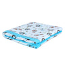 My Milestones Muslin Baby 3 Layered Blanket - Zoo Blue.